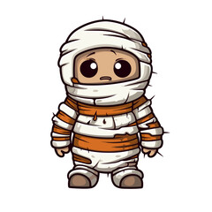 Cute scary toy Halloween character vector clipart. Good for fashion fabrics, children’s clothing, T-shirts, postcards, email header, wallpaper, banner, events, covers, advertising, and more.