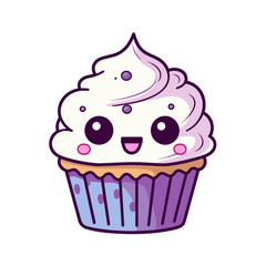 Scary cupcake vector clipart. Good for fashion fabrics, children’s clothing, T-shirts, postcards, email header, wallpaper, banner, events, covers, advertising, and more.