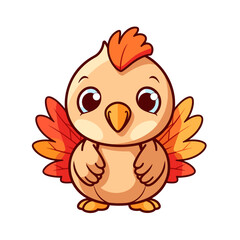 Cute little Turkey vector clipart. Good for fashion fabrics, children’s clothing, T-shirts, postcards, email header, wallpaper, banner, events, covers, advertising, and more.