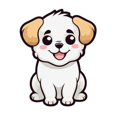 Cute dog vector clipart. Good for fashion fabrics, children’s clothing, T-shirts, postcards, email header, wallpaper, banner, events, covers, advertising, and more.