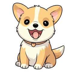 Cute dog vector clipart. Good for fashion fabrics, children’s clothing, T-shirts, postcards, email header, wallpaper, banner, events, covers, advertising, and more.