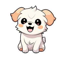 Cute dog vector clipart. Good for fashion fabrics, children’s clothing, T-shirts, postcards, email header, wallpaper, banner, events, covers, advertising, and more.