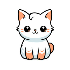Cute cat vector clipart. Good for fashion fabrics, children’s clothing, T-shirts, postcards, email header, wallpaper, banner, events, covers, advertising, and more.