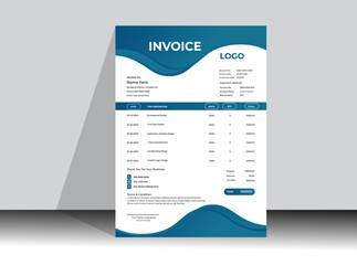 Modern clean Corporate Business Invoice design template .

