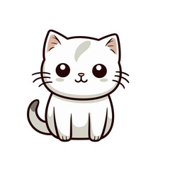 Cute cat vector clipart. Good for fashion fabrics, children’s clothing, T-shirts, postcards, email header, wallpaper, banner, events, covers, advertising, and more.