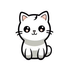 Cute cat vector clipart. Good for fashion fabrics, children’s clothing, T-shirts, postcards, email header, wallpaper, banner, events, covers, advertising, and more.