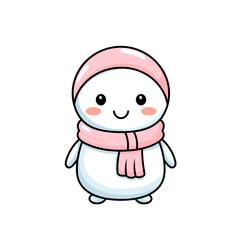 Cute snowman vector clipart. Good for fashion fabrics, children’s clothing, T-shirts, postcards, email header, wallpaper, banner, events, covers, advertising, and more.