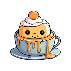 Cute tea cup vector clipart. Good for fashion fabrics, children’s clothing, T-shirts, postcards, email header, wallpaper, banner, events, covers, advertising, and more.