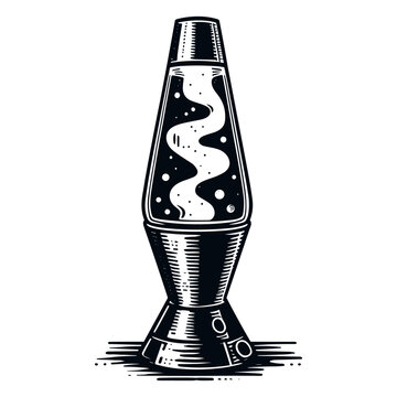 lava lamp retro sketch