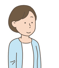 シンプル　女性　イラスト