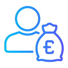 income gradient icon