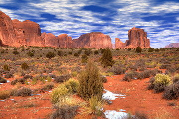 Rugged and Desolate Monument Valley Arizona USA Navajo Nation