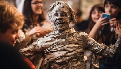 Fototapeta premium Photo of a Captivating Costume Captivates the Crowds
