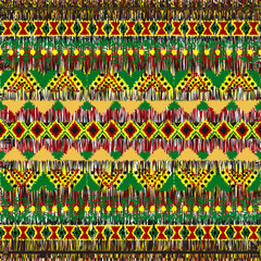 Geometric ethnic oriental ikat pattern traditional Design.Geometric ethnic oriental pattern traditional Design for background,carpet,wallpaper,clothing,wrapping,fabric,embroidery style.wave.line.Eps10