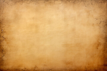 Antique parchment paper texture with burnished edges - obrazy, fototapety, plakaty