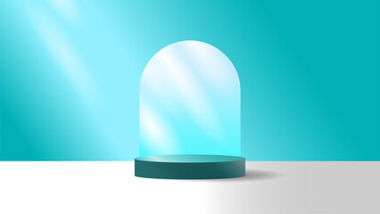 3D rendered illustration. pink minimal scene,podiumfor cosmetic product presentation.Abstract minimalistic scene with geometric forms.podium on purple background with shadows.Cylinder abstract minimal