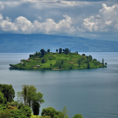 Island in Lake Kivu Rwanda