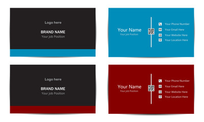 business card set, business card template, set of cards, set of template, modern design template, 