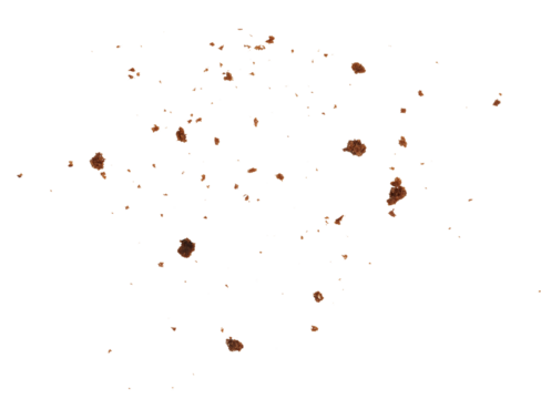 crumbs of chocolate biscuit element