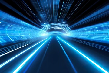 data futuristic image blue with speed background