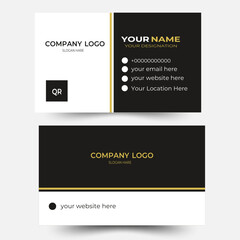 Double-sided creative business card template.Modern Business Card - Creative and Clean. business card design . 