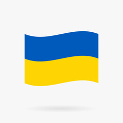 Vector flag of Ukraine