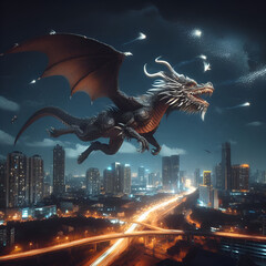 Dragon in the city