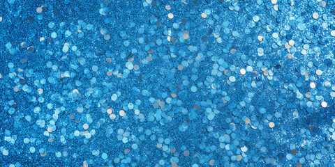 blue glitter paper background. Generative Ai.