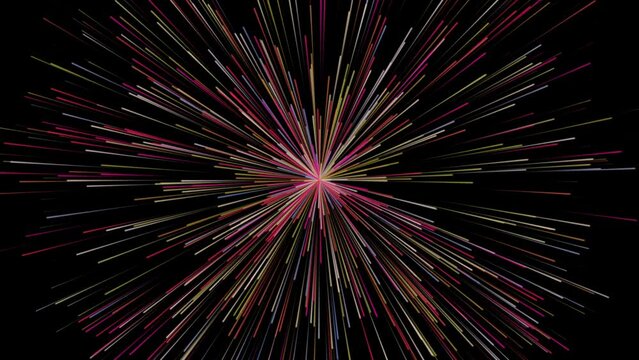 Starburst Warp Space Starfield Galaxy Universe Cosmic Like Universe Penetration Across Dimensions Background pink Color Lines