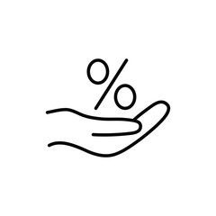 discount icon vector sale percent  sign