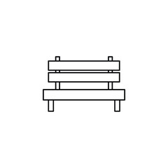 bench icon vector park bench 