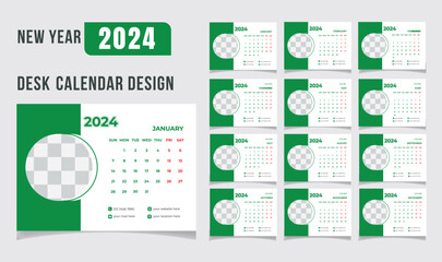 Desk calendar 2024