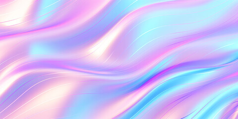 Obraz premium wavy abstract background in holographic tone. Generative Ai.