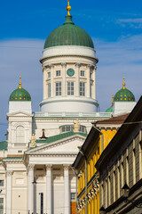 Helsinki, Finland, City center in wintertime