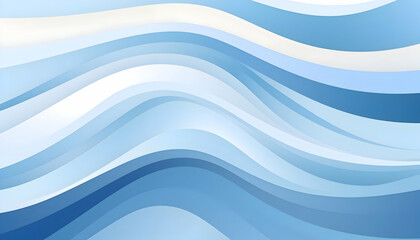 Abstract blue wave background. Vintage wallpaper with curve lines. 