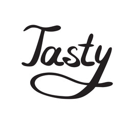 Tasty lettering, calligraphy