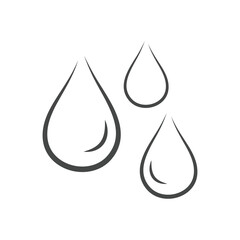 water drop icon Vector blue water drop icon set. Flat droplet logo shapes collection. vector illustration 10 Eps 