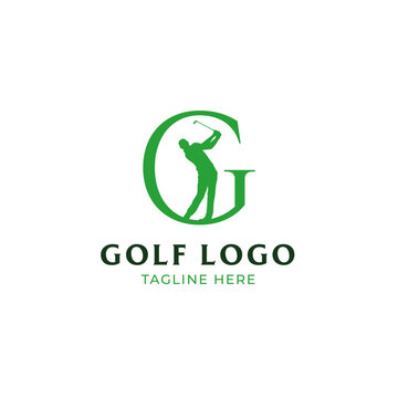 letter g golf logo design