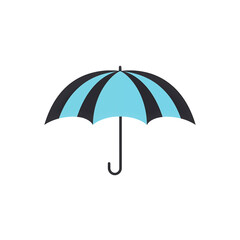Flat minimal design clipart of Umbrella