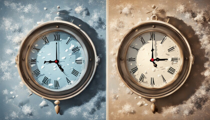 Clock Changing from Summer to Winter Time