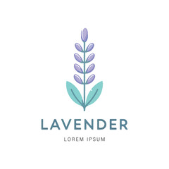 vector logo of a lavender