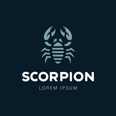 vector logo of a scorpion
