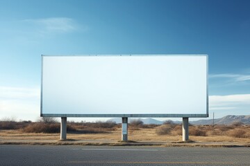 Empty Billboard for Outdoor Advertising Poster