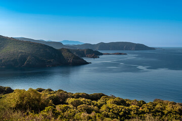 Landscape with Capo Rosso, Corsica island, France