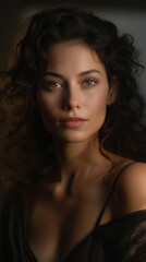 Fototapeta premium An Elegant Portrait Of A Woman With Natural Light, Background Image, Best Phone Wallpapers