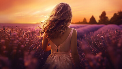 Fototapeta premium Lavender Dreams at Dusk