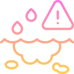 Obraz premium Oil contamination icon