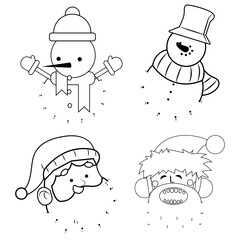 Christmas Dot to Dot Activity pages