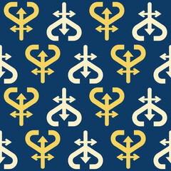 Fruits pattern. Seamless tropical doodle fruits and berries