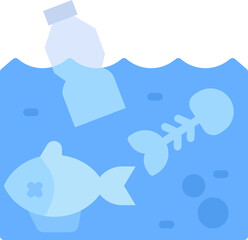 Water pollution icon
